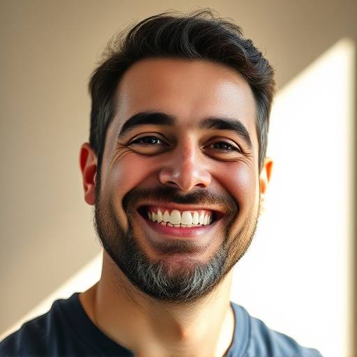 Foto de Ricardo Almeida, um homem sorrindo com barba.