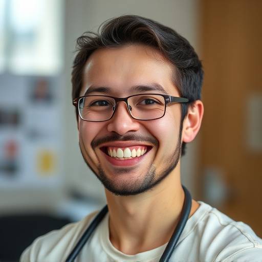 Instrutor sorrindo